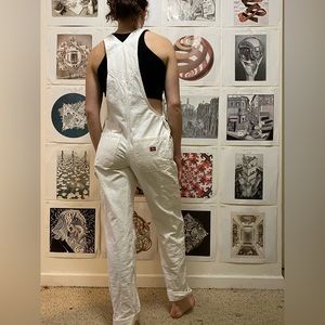 white Dickies overalls